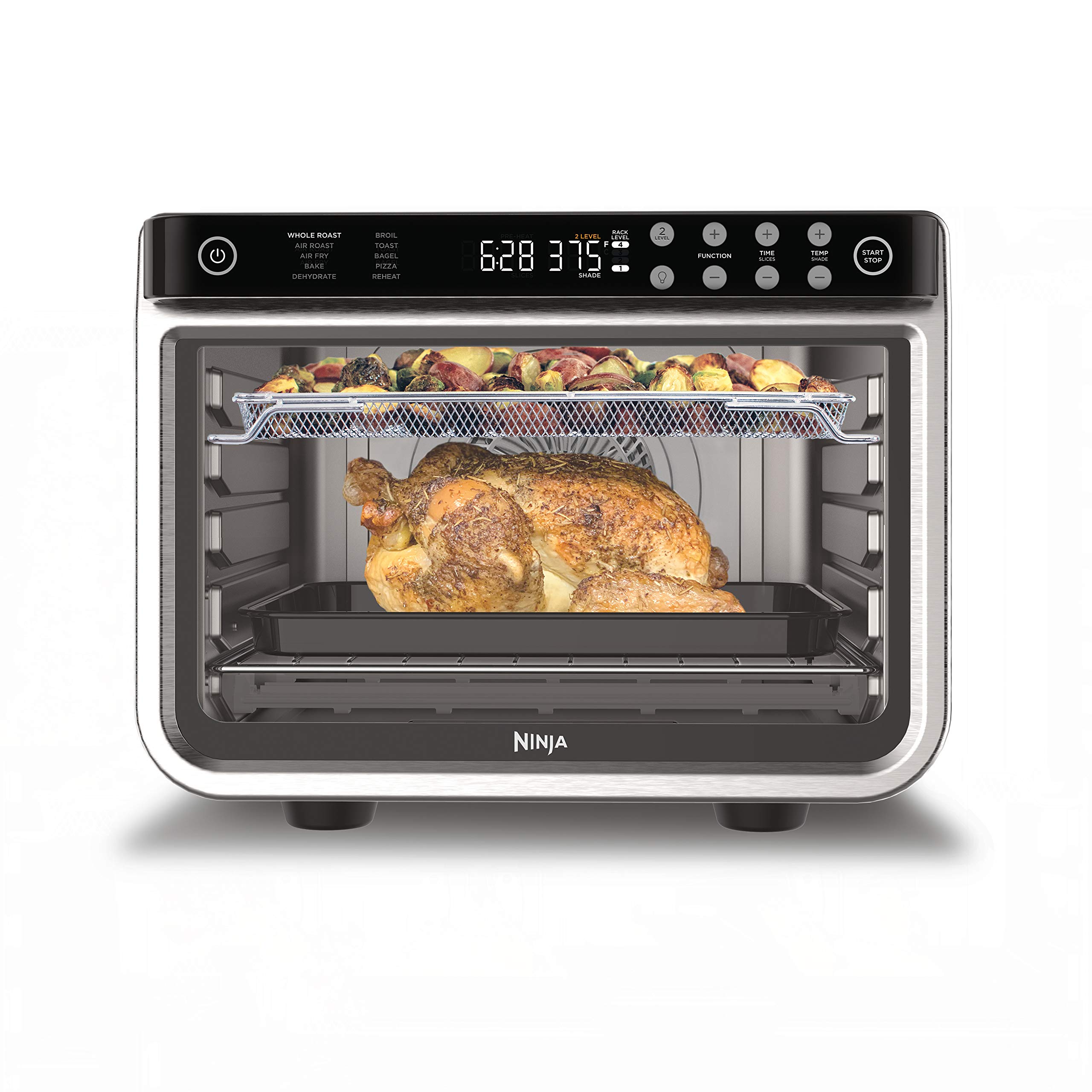 Ninja DT201C, Foodi 10-in-1 XL Pro Air Fry Oven, Stainless steel, 1800W (Canadian version) 10-in-1 XL Toaster Oven