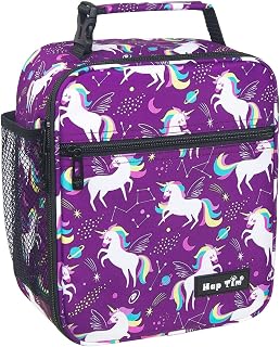 Hap Tim Kids Lunch Box for Girls Boys, Reusable Lunch Bag for Kids, Spacious Lunchbox, Insulated Lunchbag Purple Unicorn(CA18654-PP)