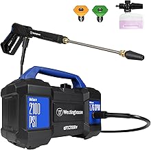 Westinghouse ePX3100v Electric Pressure Washer, 2100 Max PSI 1.76 Max GPM, Built-in Carry Handle, Detachable Foam Cannon, Pro-Style Steel Wand, 3-Nozzle Set, for Cars/Fences/Driveways/Home/Patios 2100 Max PSI - Handheld