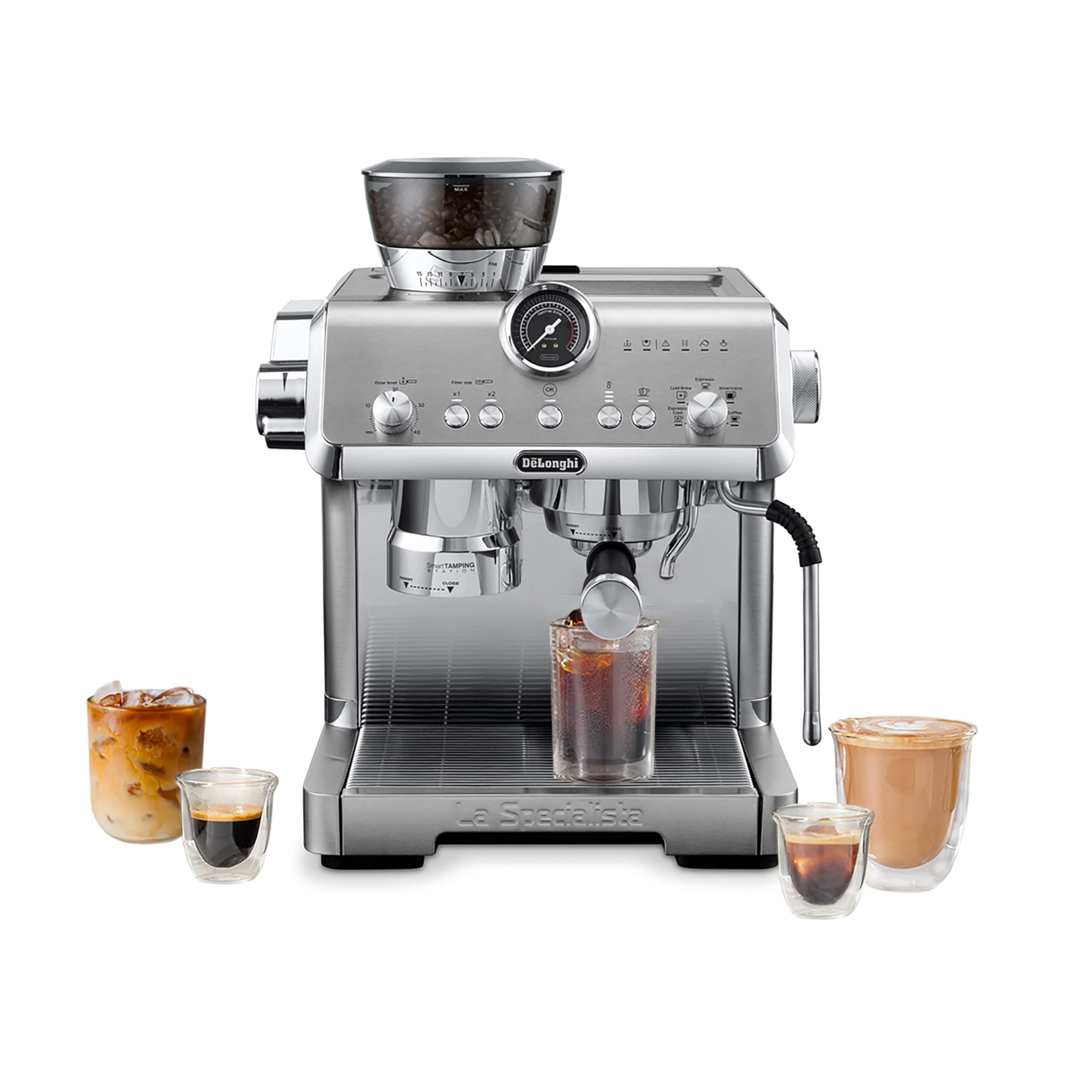 De'Longhi La Specialista Opera Espresso Machine with Coffee Grinder
