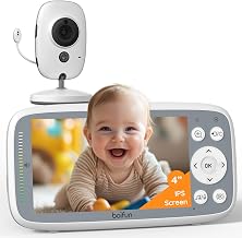 Boifun No WiFi Baby Monitor Camera&Audio, 4" 720P IPS Screen,1 Camera VB616(1 Camera)