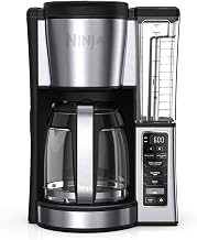 Ninja 12-Cup Programmable Coffee Maker with Glass Carafe – Classic & Rich Brew Styles, Delay Brew & Removable 60oz Water Reservoir, Black/Stainless Steel, CE250C (Canadian Version) 12-Cups